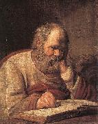 Frans Hals St Luke. painting